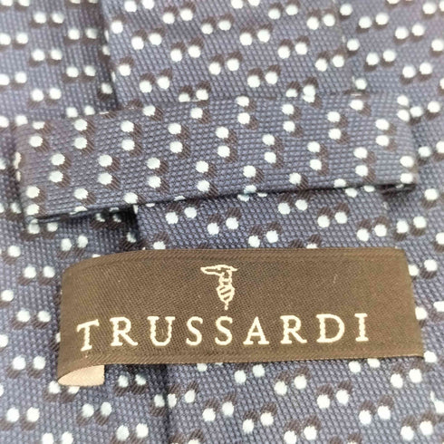 トラサルディ TRUSSARDI 水玉 シルクネクタイ メンズ