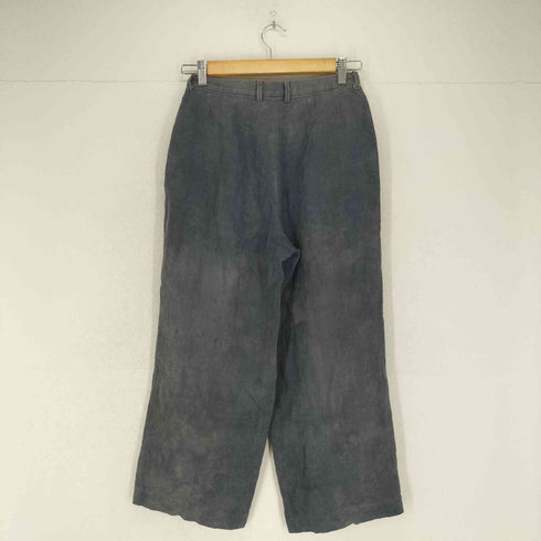 イッセイミヤケ ISSEY MIYAKE 91SS 後染め リネンパンツ レディース JPN:L
