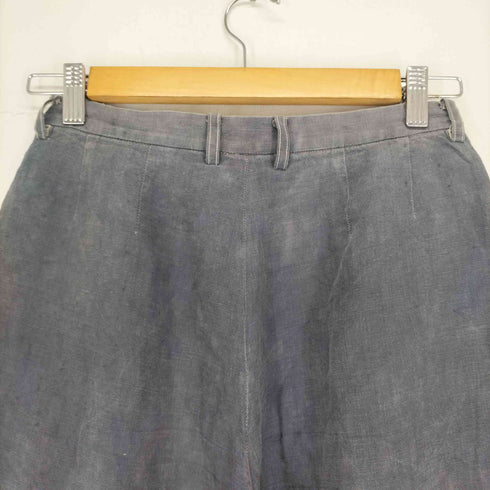 イッセイミヤケ ISSEY MIYAKE 91SS 後染め リネンパンツ レディース JPN:L