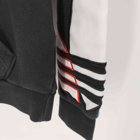 アディダスオリジナルス adidas Originals Adicolor Tricolor Trefoil hoodeie アディカラー トリコロールトレフォイルフーディー クロップド メンズ JPN:M