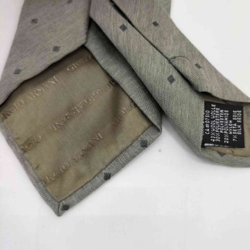 アルマーニコレツィオーニ ARMANI COLLEZIONI スクエアドット ウール混ネクタイ メンズ
