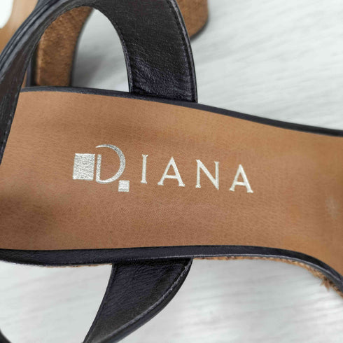 ダイアナ DIANA アンクルストラップサンダル チャンキーヒール レディース JPN:M
