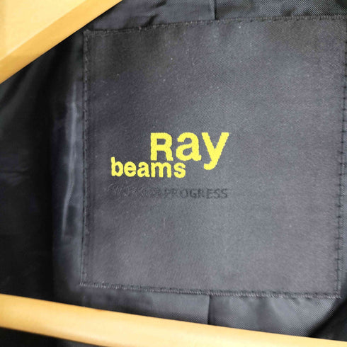 レイビームス Ray BEAMS 金ボタン シープスキン レザー ライダース ジャケット レディース