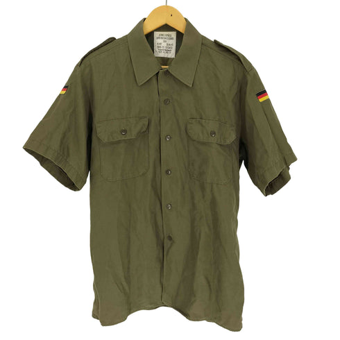 ジャーマンアーミー GERMAN ARMY 90S 国旗ワッペン リメイク S/S ミリタリーシャツ 1991年製 メンズ 41/42