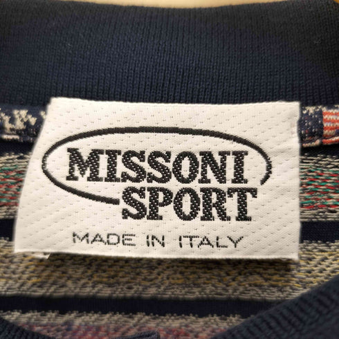 ミッソーニスポーツ MISSONI SPORTS 総柄ポロシャツ メンズ S