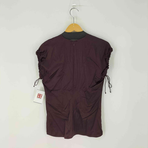 ヘルムートラング HELMUT LANG シルクベストブラウス ボルドー レディース import:S