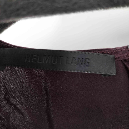 ヘルムートラング HELMUT LANG シルクベストブラウス ボルドー レディース import:S