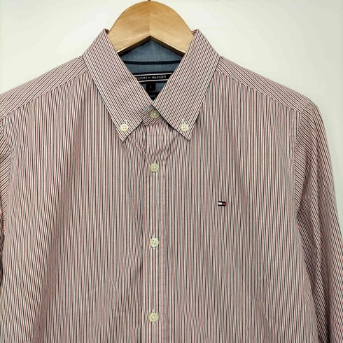 トミーヒルフィガー TOMMY HILFIGER マルチストライプ 長袖ボタンダウンシャツ メンズ JPN:S