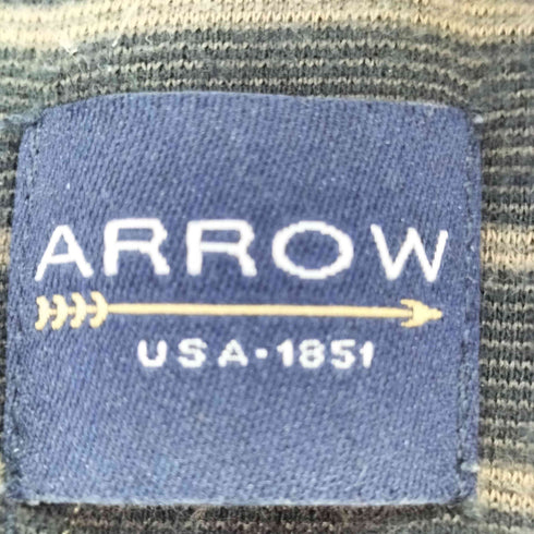アロー ARROW ボーダー S/S ポロシャツ メンズ import:XL