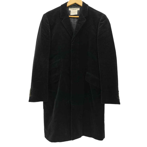 キャサリンハムネットロンドン KATHARINE HAMNETT LONDON 比翼ボタン ベロアコート メンズ L