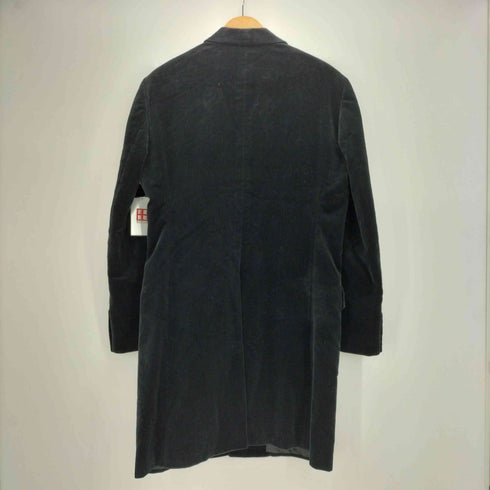 キャサリンハムネットロンドン KATHARINE HAMNETT LONDON 比翼ボタン ベロアコート メンズ L