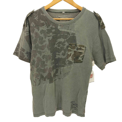 アヴィレックス AVIREX カモフラ切り替え ポケットTシャツ メンズ JPN:M