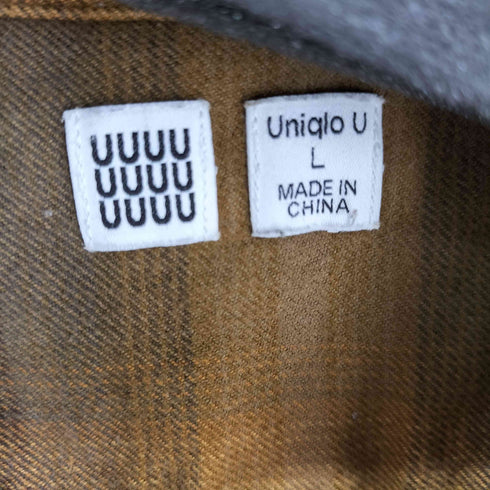 ユニクロユー UNIQLO U 開襟オンブレL/S シャツ メンズ import:L