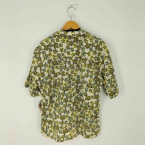 ユニクロ UNIQLO フラワープリント開襟S/S シャツ メンズ import:L