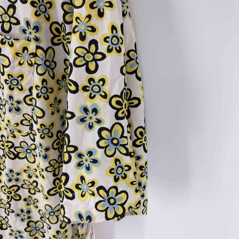 ユニクロ UNIQLO フラワープリント開襟S/S シャツ メンズ import:L