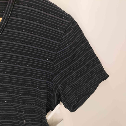 ゴーサンゴーイチプールオム 5351 POUR LES HOMMES ラメボーダーカットソー メンズ 2