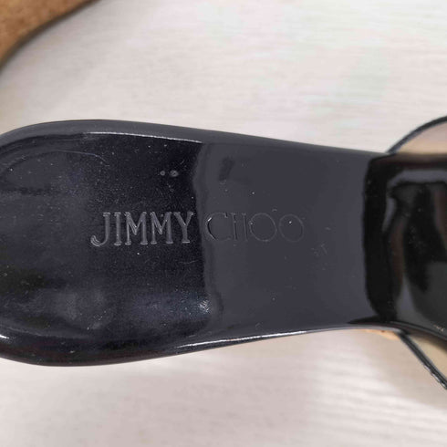 ジミーチュウ JIMMY CHOO PANDORA 36 PAT メタルトゥ ウェッジソール エスパドリーユ レディース JPN:36