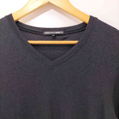 ゴーサンゴーイチプールオム 5351 POUR LES HOMMES Vネック ラメカットソー メンズ 2
