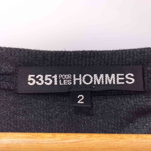 ゴーサンゴーイチプールオム 5351 POUR LES HOMMES Vネック ラメカットソー メンズ 2