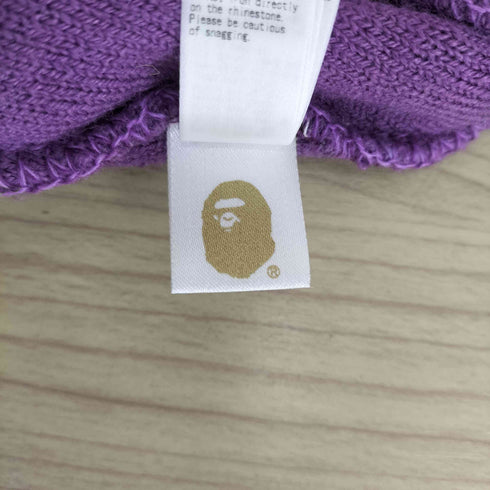アベイシングエイプ A BATHING APE ラインストーン ビーニー メンズ FREE