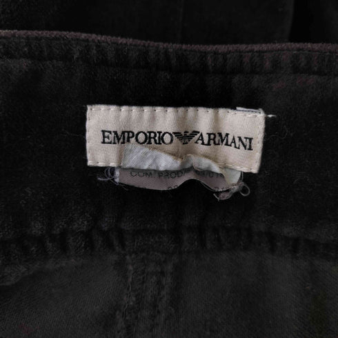 エンポリオアルマーニ EMPORIO ARMANI サイドシンチ ベロアパンツ レディース