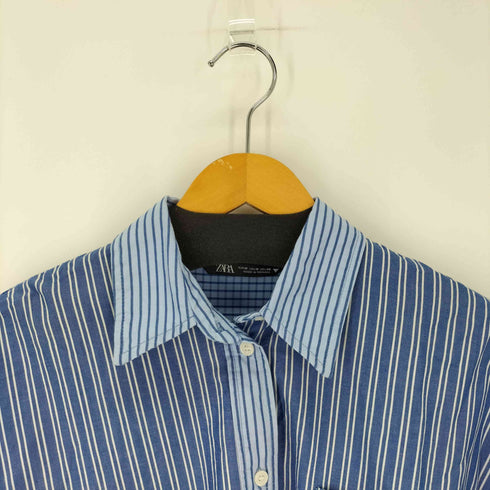 ザラ ZARA STRIPED POPLIN SHIRT ストライプポプリンシャツ レディース JPN:M