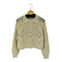 ザラ ZARA Cropped Diamond Pointelle Knit ダイヤモンド編クロップドセーター レディース JPN:S
