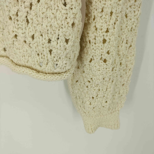 ザラ ZARA Cropped Diamond Pointelle Knit ダイヤモンド編クロップドセーター レディース JPN:S