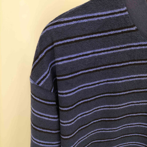 ビューティーアンドユースユナイテッドアローズ BEAUTY & YOUTH UNITED ARROWS パイル ボーダー クルーネック Tシャツ メンズ JPN:M