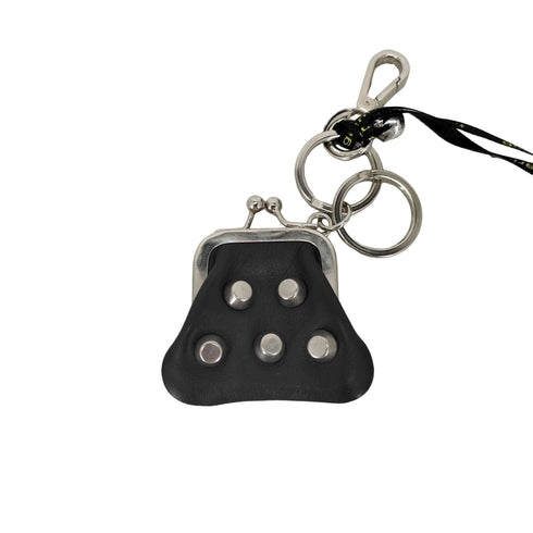 ジャンニキャリーニ GIANNI CHIARINI スタッズ がま口コインケース ストラップ キーホルダー レディース