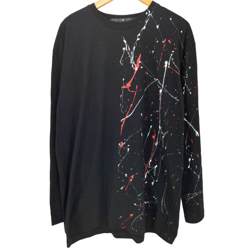 ノーアイディー NO ID. ペイント加工 ロングスリーブカットソー メンズ ONE SIZE