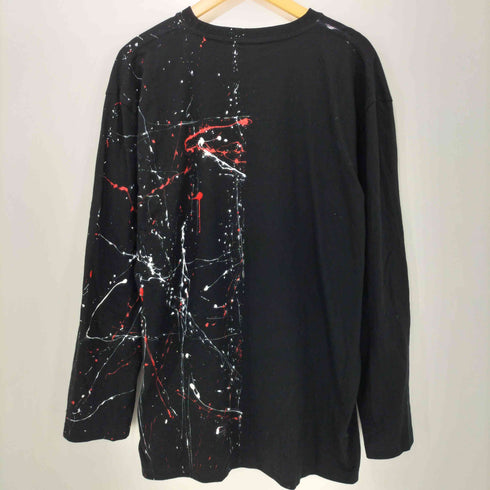 ノーアイディー NO ID. ペイント加工 ロングスリーブカットソー メンズ ONE SIZE