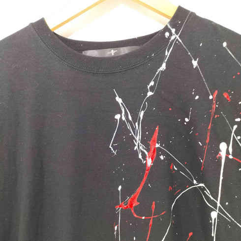 ノーアイディー NO ID. ペイント加工 ロングスリーブカットソー メンズ ONE SIZE