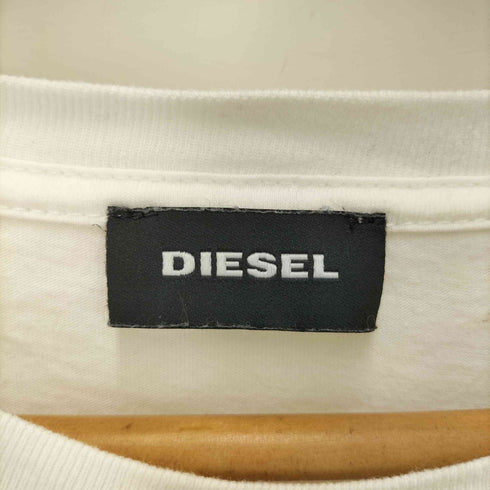 ディーゼル DIESEL 剥がれロゴ クルーネックTシャツ メンズ import:M