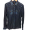 ディーゼル DIESEL ダメージ加工 インディゴウエスタンシャツ メンズ import:XS