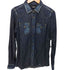 ディーゼル DIESEL ダメージ加工 インディゴウエスタンシャツ メンズ import:XS