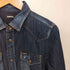 ディーゼル DIESEL ダメージ加工 インディゴウエスタンシャツ メンズ import:XS