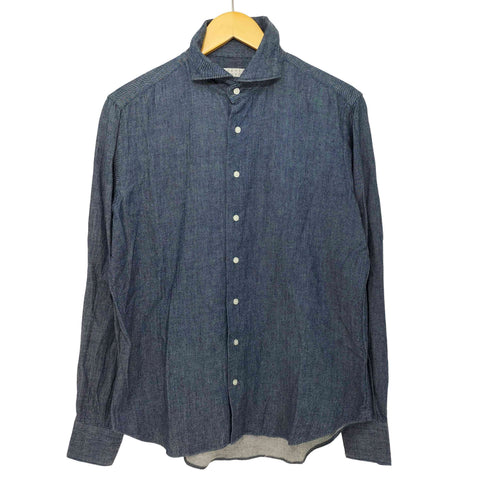 バーニーズニューヨーク BARNEYS NEWYORK インディゴ長袖シャツ メンズ JPN:M