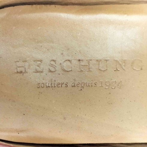 HESCHUNG レザー コイン ローファー ボルドー メンズ 7