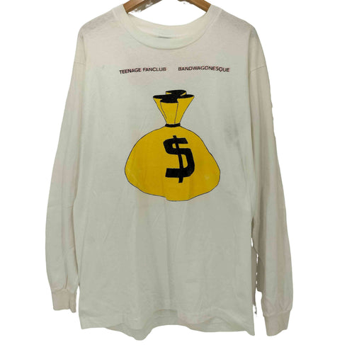 裾シングルステッチ バンド ロングスリーブTシャツ メンズ import:XL