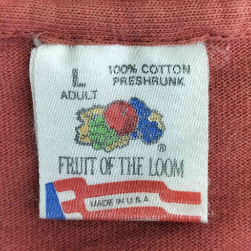 フルーツオブザルーム FRUIT OF THE LOOM USA製 バンド Tシャツ 裾/袖シングル メンズ import:L
