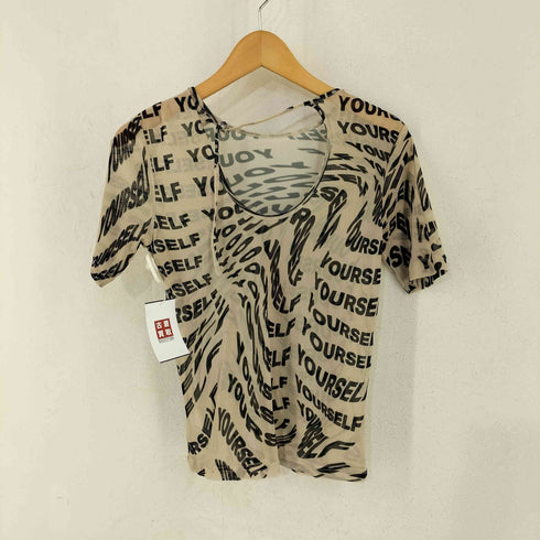 メゾンスペシャル MAISON SPECIAL Distortion Print Top レディース FREE