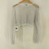 ザラ ZARA ラメ メッシュ クロップドトップ レディース import:M