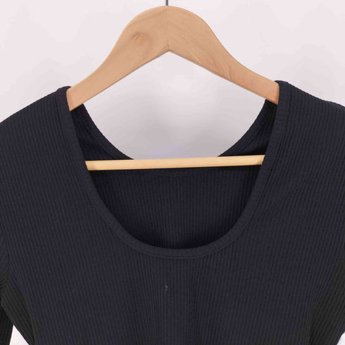 YAE SHORT SLEEVE 2WAY UNECK RIBTOPS ショート スリーブ 2WAY Uネック リブトップス レディース JPN:36
