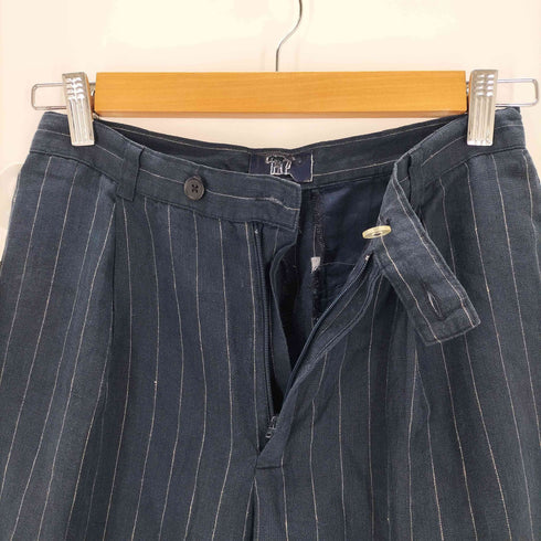 ギャップ Gap 00S OLD 1タック ピンストライプ リネンスラックス メンズ SS