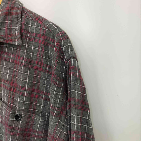 ダブルアールエルラルフローレン RRL RALPH LAUREN 90S 3ツ星 チェックオープンカラーシャツ メンズ import:S
