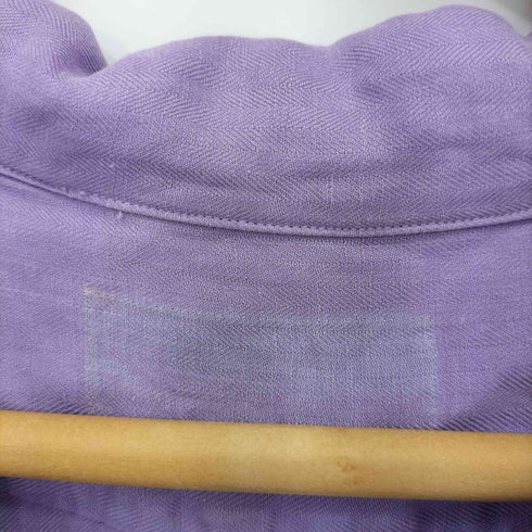 ポロバイラルフローレン Polo by RALPH LAUREN シルクリネンオープンカラーシャツ ラベンダー メンズ