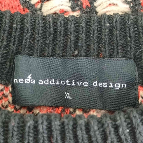 ネオス NEOS ADDICTIVE DESIGN 総柄セーター メンズ JPN:XL
