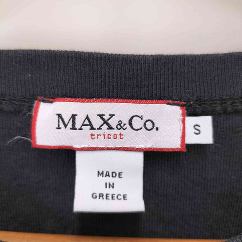 マックスアンドコー MAX & CO. クルーネックロゴプリントTシャツ レディース JPN:S