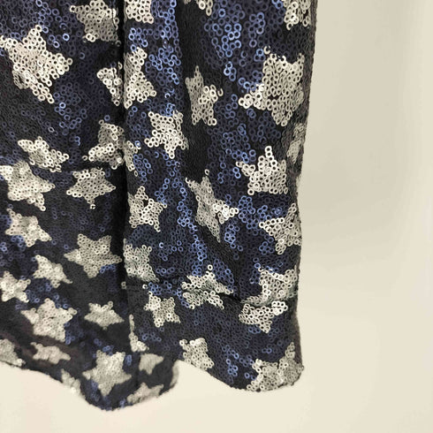 ザラ ZARA スパンコールL/S シャツ スター 星 レディース import:XS